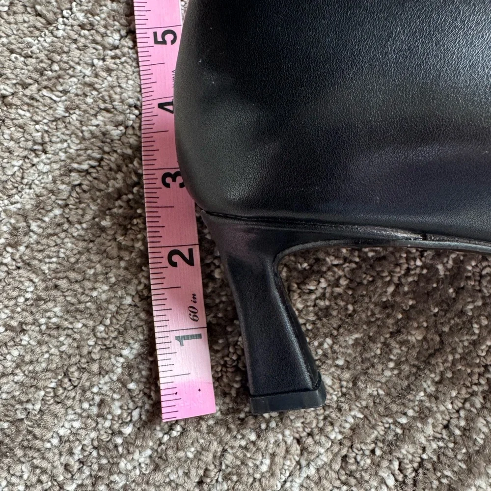 Steve Madden Womens Black Pointed Toe Kitten Heel‎ Pumps Slip On Dress Size 7.5
